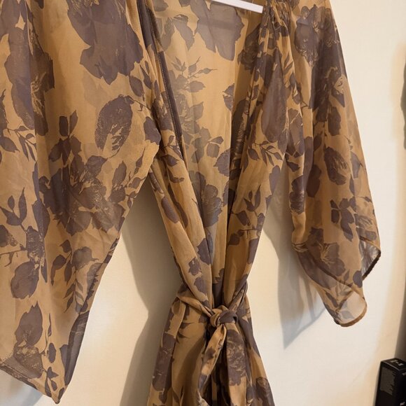 Vintage topshop rose floral wrap dress - Picture 3 of 4